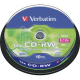 Диск Verbatim CD-RW 700MB 8x-12x - 10 шпинд.